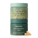 Frida Fertility Pre-Conception Supplement Set de suplimente, Vitamine & ei de zi cu zi și minerale pentru fertilitate, Suport pentru ouă și Sănătate spermă, Acid folic, Inositol, CoQ10, 60 capsule fiecare, 30 zile de aprovizionare