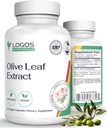 Capsule extract de frunze de măsline - Suplimentul imunitar pentru bărbați și femei, polifenol și Flavonoid pentru wellness generală - capsule de ulei de măsline non-GMO și Vegan - 60 Conte