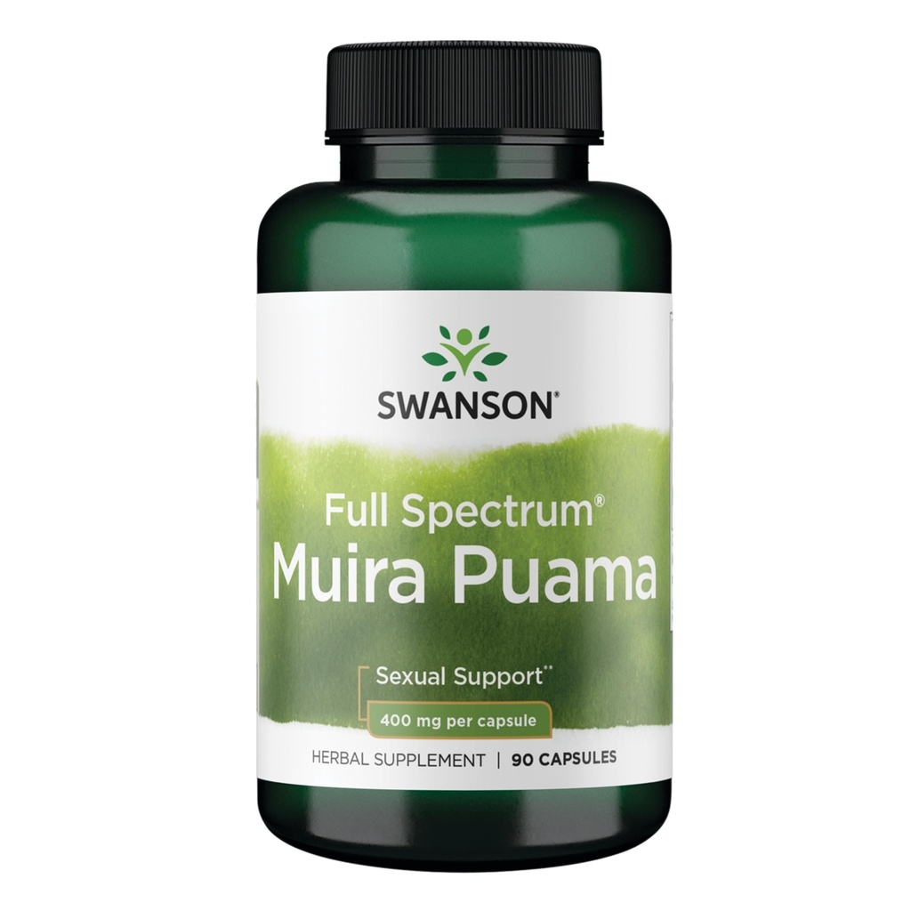 Swanson Muira Puama Root Sanatate sexuala Virilitate Boost Supplement pentru femei 400 mg 90 capsule