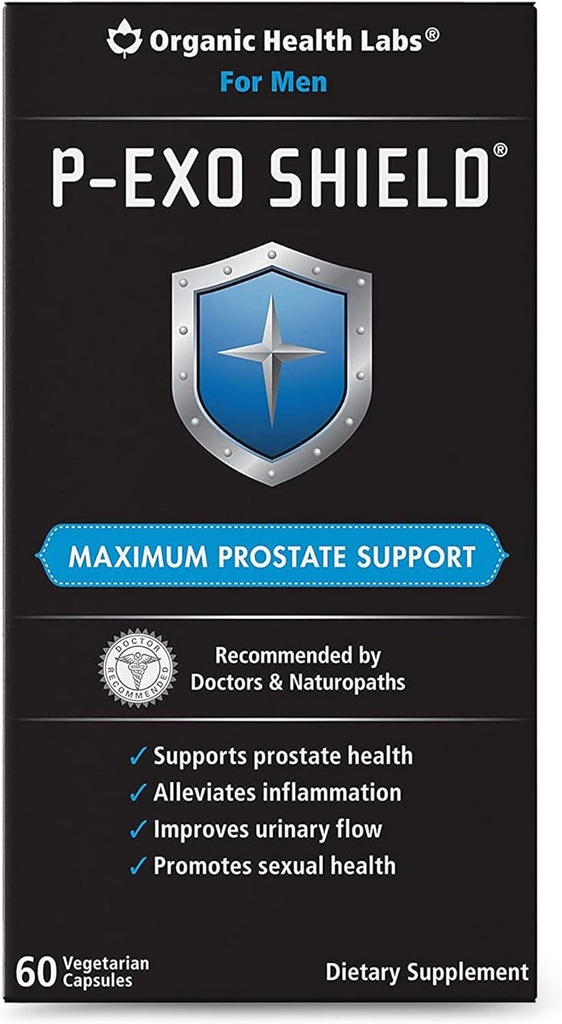 Laboratoare de sanatate organica P-ExoShield Suport Prostatei Complete cu Saw Palmetto, 60 Capsule Veggie
