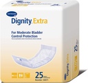 Demnitate Extra Incontinenta Liner pentru barbati si femei - vezica de scurgere pad-uri, absorbenta moderata - o dimensiune se potrivește cel mai mult, 4 în x 12 în, 25 Conte, 1 ambalaj