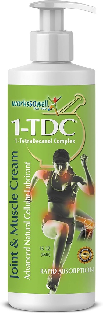 1tdc Crema de relief comun și musculare - utilizarea pe spate, genunchi, gât, umăr, Hip - Soothes articulații Stiff, mușchi, și leziuni în 5-10 minute - Relaxer - 16 oz
