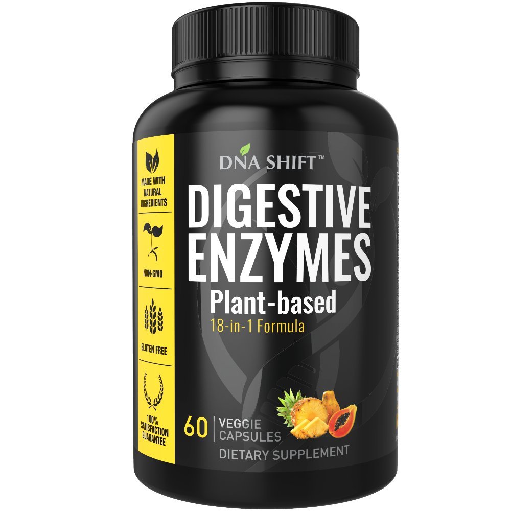Enzime digestive pentru barbati si femei - enzime Cel mai bun pentru sanatate gutoasa si sanatate digestiva - Enzime digestive Ultra poate usura constipatia, balonare si gaz - Discomfort masa - toate dietele - 60 CT