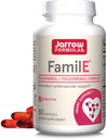 Jarrow Formulas Famil-E - Promovează inima și sănătatea cardiovasculară - conține toți cei opt membri ai familiei Vitamina E - bogat în Gamma Tocopherol & Tocotrienols - 60 Softgels