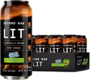 Dincolo de LIT crud gata să bea Pre Workout, Jolly Rancher Green Apple, pentru energie, focalizare, intensitate și pompe, cu oxid de azot Boost, Zero zahăr, 250mg Cafeina cu Beta Alanine, 12 cutii
