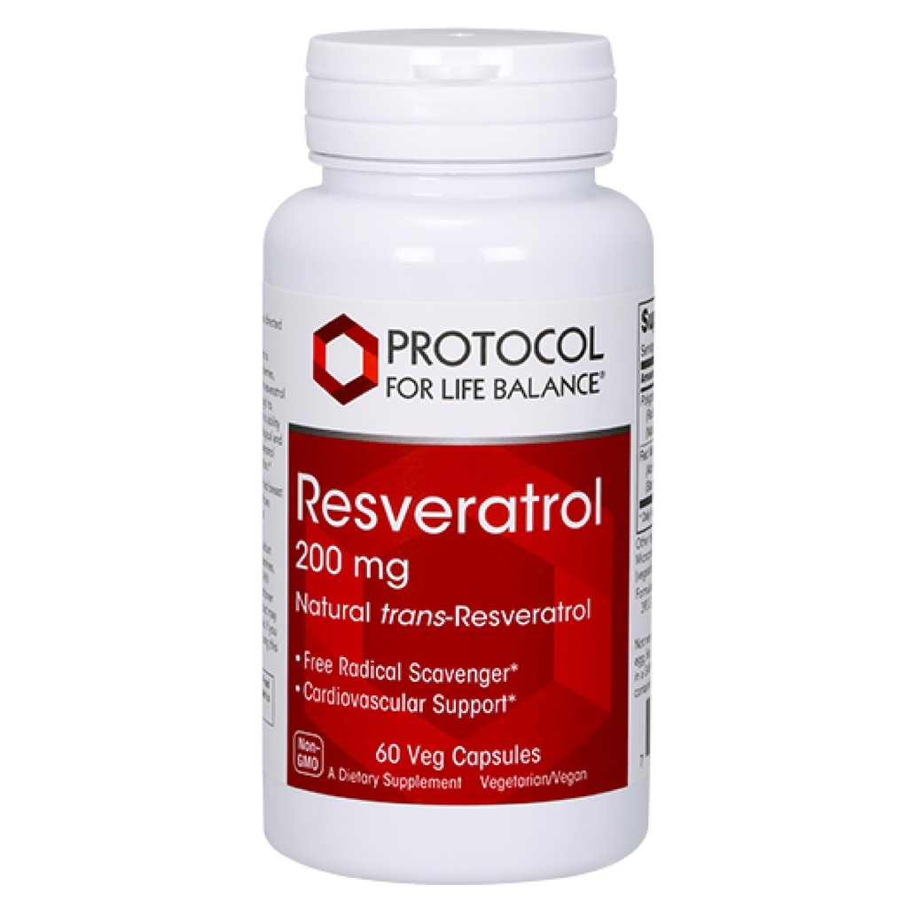 PROTOCOLUL PENTRU VIATA BALANCE Resveratrol 200 mg - Trans-Resveratrol - cu Knotweed japonez și extract de semințe de struguri - Vegan & Non-GMO - 60 Veg Capsule