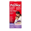 Tylenol Liquid Pain Relief & Fever Medicine, Suspensie orală, Acetaminofen pentru gât Sore, Cefalee & Teething, Durere Reliever & Fever Reductor pentru copii; Aromă de struguri, 2 fl. oz.; Pachet de 1