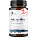 Design-uri pentru sănătate Astaxantină - Microalge (Haematococcus Pluvialis) Extras Suplimentul Antioxidant Carotenoid - Suport pentru Cardiovascular, GI, Skin + Eye Health (60 Softgels)