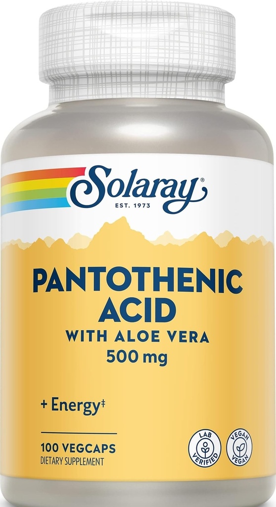 Acid pantonic Solaray 500mg -100 capsule