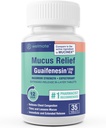 WELMATE - Guaifensin 1200 mg (35 comprimate) - Mucus Relief - Expector - Tuse & Rece - 12 Hr Support - Extended-Release Bi-Layer Tablets - Over-The-Counter Medicamente