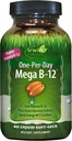 Irwin Naturals Mega B-complex - 60 Softgels lichid - Complex de vitamina B cu vitamina B12, Folate B9, Biotin B7, B1, B2, B3, B5, B6 și MCT-uri cu energie rapidă
