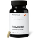 Momentous Resveratrol Supliment 450 mg - Trans-Resveratrol pentru imbatranire sanatoasa, Brain, & Heart Support - NSF Certified for Sport - OMG- & Gluten-free - 30 Servings