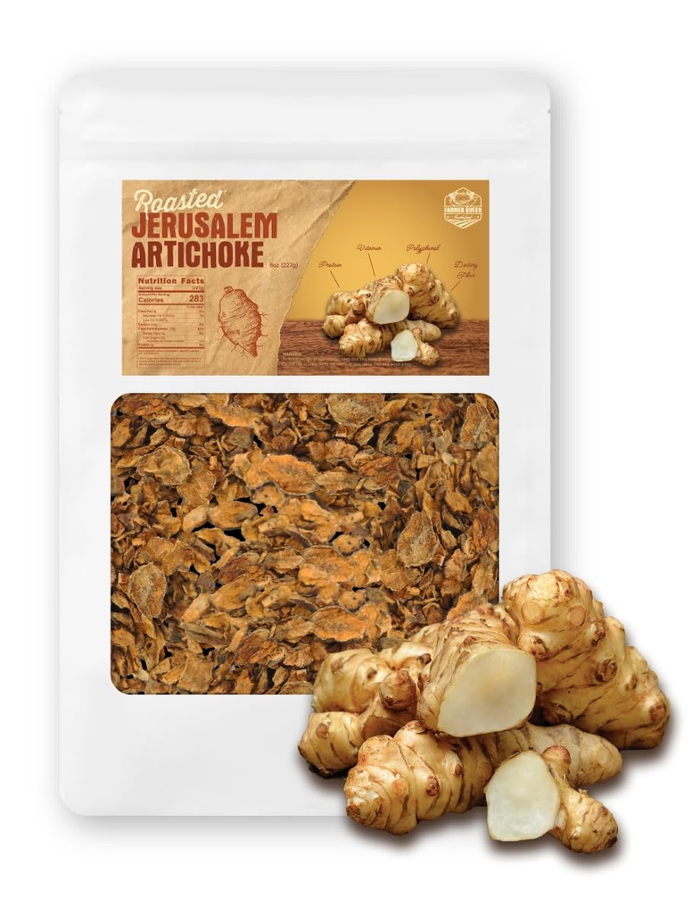 (8oz) Fermierul regina prajit Ierusalim Artichoke Helianthus Tuberosus Rich Inulin Polifenol Dietary Fibe 