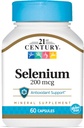 21st Century Seleniu 200 Mgg Capsule, 60 Count (Pachet de 2)