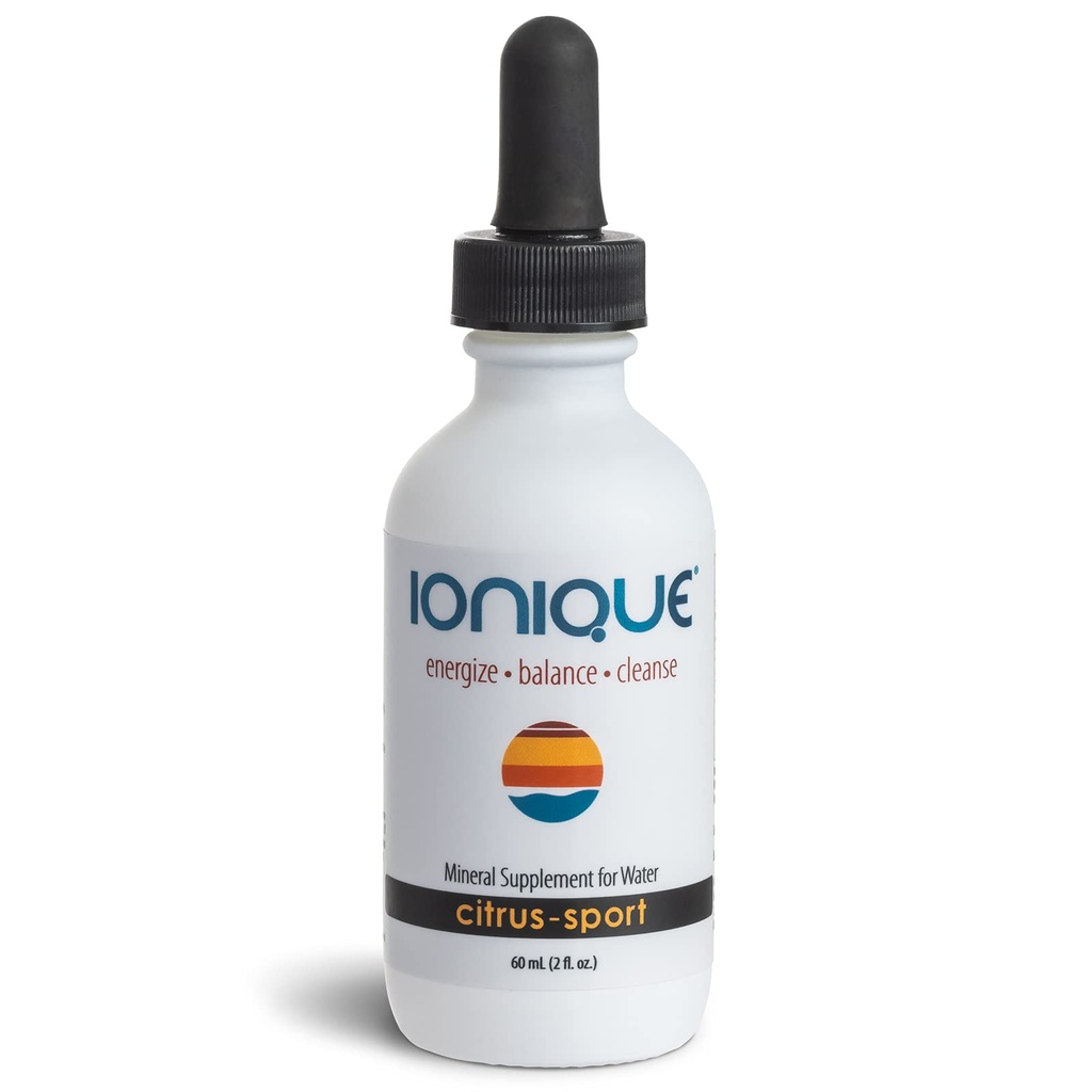 NEW Ionique Mineral Supplement for Water - Magneziu, Trace Mineral & Electrolyte Hydration System, Support for Migrene, Constipație, Creier Fog, Crampe musculare, Somn, O sticlă de 2 oz de picături lichide