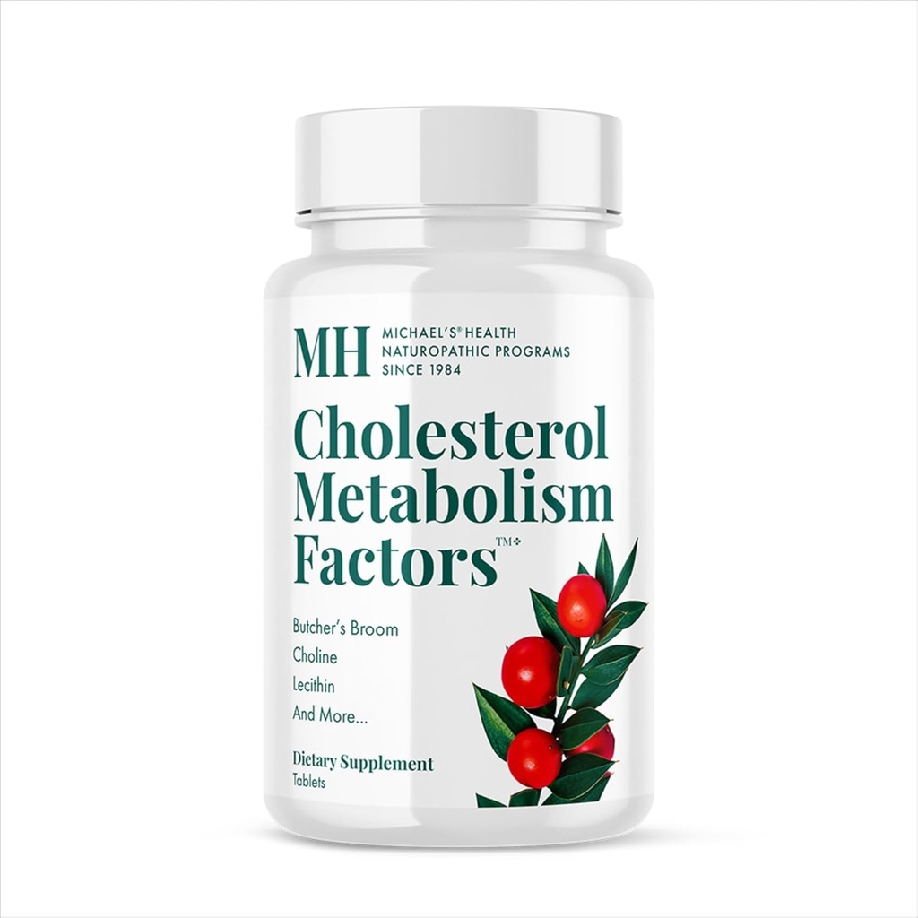 Sănătate MICHAEL Naturopatică Programe Cholesterol Metabolism Factori - 180 comprimate - Ajuta la îmbunătăţirea circulaţiei - Statin & Red Yeast Rice Free - 30 Serviri