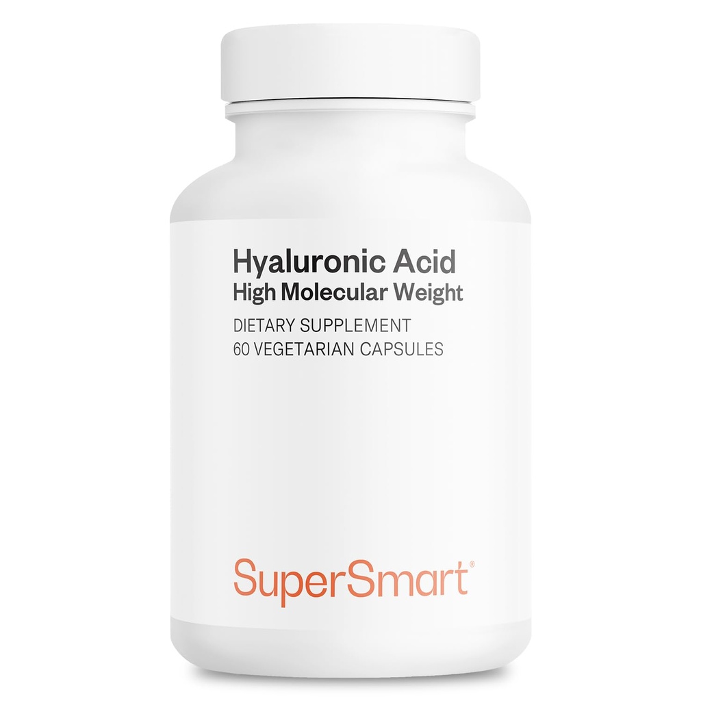 Supersmart supliment acid hialuronic 300mg pe zi (Sodium Hyaluronat) - Greutate moleculară mare 1,2 milioane daltoni 
