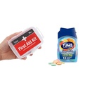 DMI 76-Piece Kit de prim ajutor și TUMS 12 Count Smoothies extra Putere 750mg Carbonat de calciu Antiacid Tablete masticabile Bundle
