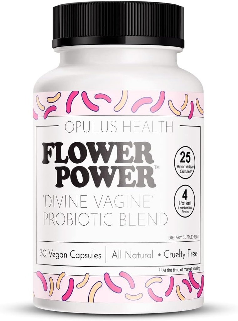 Flower Power 'Divine Vagin' Blend - 30 ct pentru echilibru Infecţie cu tract urinar, V Asistenţă medicală pentru femei