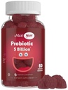 Maxi Health Yum, Gume Probiotice cu 5 miliarde CFU de probiotice Digestive Health, Kosher Certified Natural Berry Flavor Gut Health Suplimente Gummy Chembable pentru barbati si femei, 60 Gummies