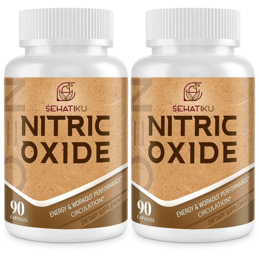 Suplimentul oxidului azotic, boosterul oxidului azotic & 6- in-1 Blend Phytonutrient pentru inimă, flux, imun - 90 capsule (2 flacon)