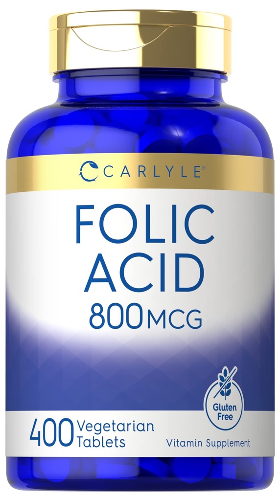Carlyle Folic Acid 800 Mcg Tablets 