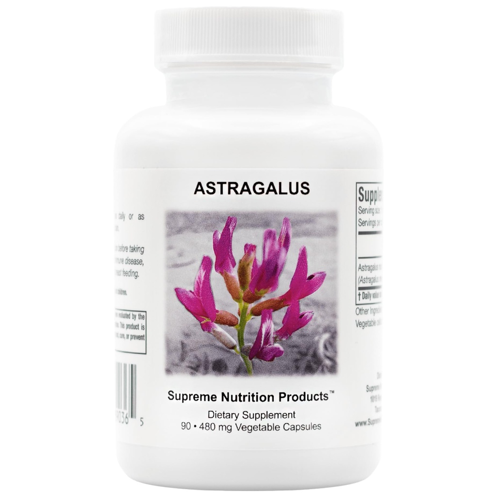 Supreme Nutriție Astragalus Supreme, 90 capsule pure Huang Qi Vegetarian