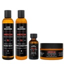 Live Beard Complete Beard Grooming Kit - Wash, Balsam, Unt și Ulei - Made in the USA with All-Nature Ingredients - Mens Groom Set 