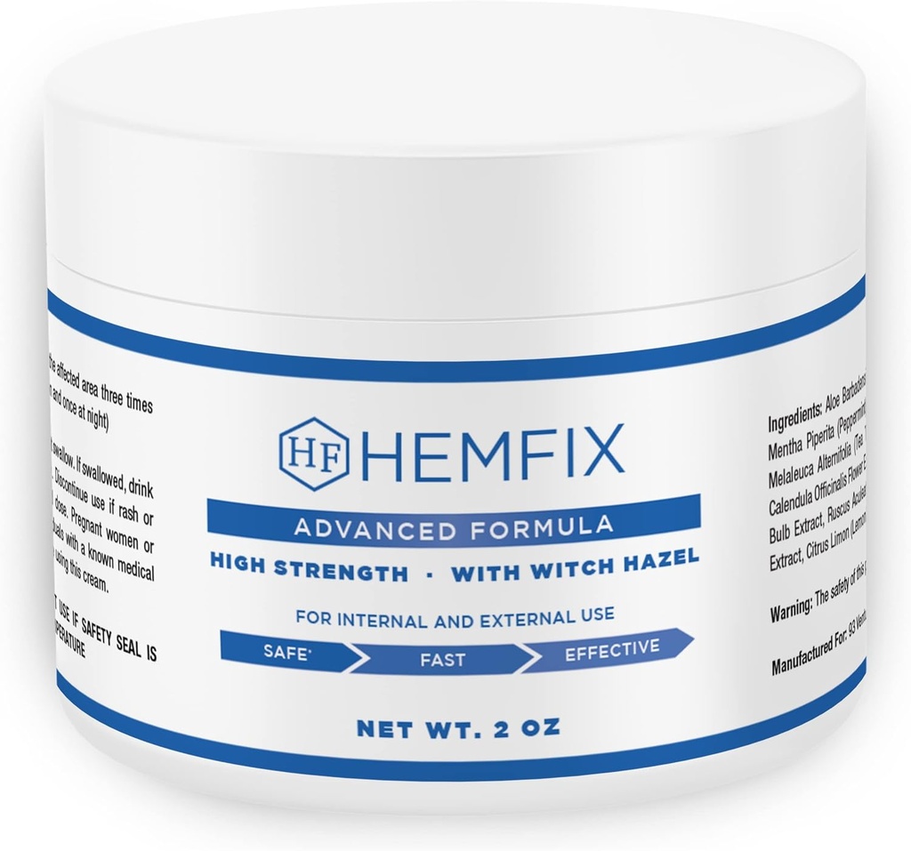 Hemfix Cream - Made in USA - Administrare interna si externa - 2 oz