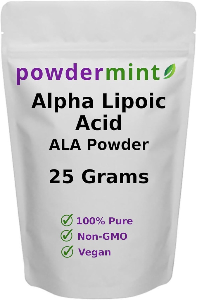 Pulbere de acid alfa lipoic (RS-ALA, ALA pură) (dimensiuni multiple) Antioxidant (Pudră ALA)