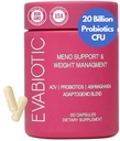 Menopauză completă Vitamine - Ashwaghanda, Probiotice, ACV pentru managementul greutății, Flashuri fierbinți, Transpirații nocturne, Bloat, Echilibru hormonal - Vegan 60 Caps Menopauza Suplimente pentru femei Non-GMO