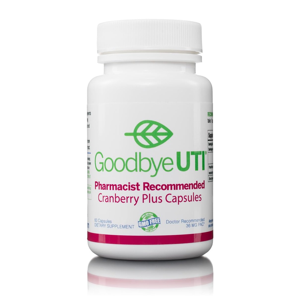 Cranberry Plus - Original 36mg PAC Livrate în formă de capsulă zilnic pentru cel mai înalt nivel de protecție a tractului urinar, fără aditivi, 30 de zile de aprovizionare, Farmacist recomandat