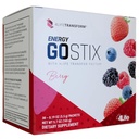 4Life Energy Go Stix, Energetica sanatoasa Mix de bauturi, Cofeina din Guarana, Maca, Yerba Mate si extract de frunze de ceai verde, Aroma de berry - 30 Pachete