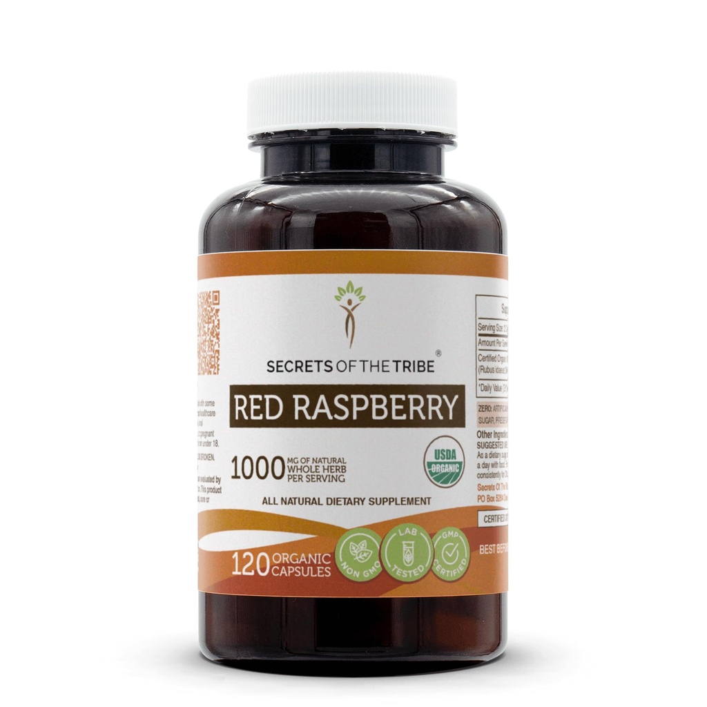 Secrete ale Tribului Red Raspberry USDA Capsule organice 