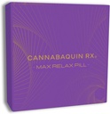 Cannabaquin Max Relax Pastila - Complex 100% Formula botanica pentru relaxare, memorie, claritate, suport de stres, Made in the USA cu produse naturale din domeniile noastre proprii