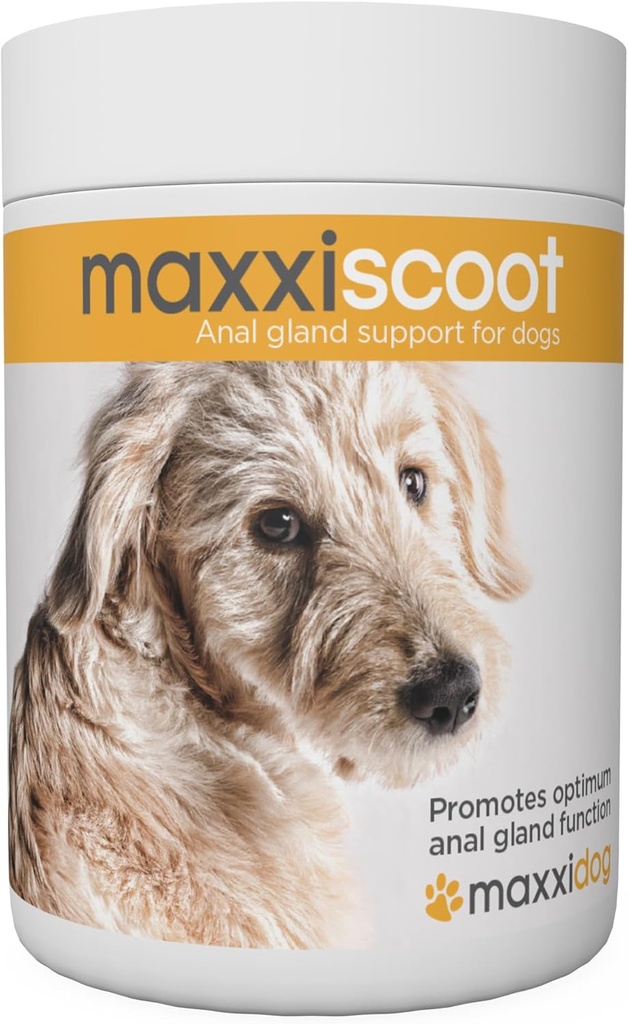 Maxxipaws maxxiscoot Anal Gland & Digestive Health Supplement pentru câini - Powder Supplement, 5oz