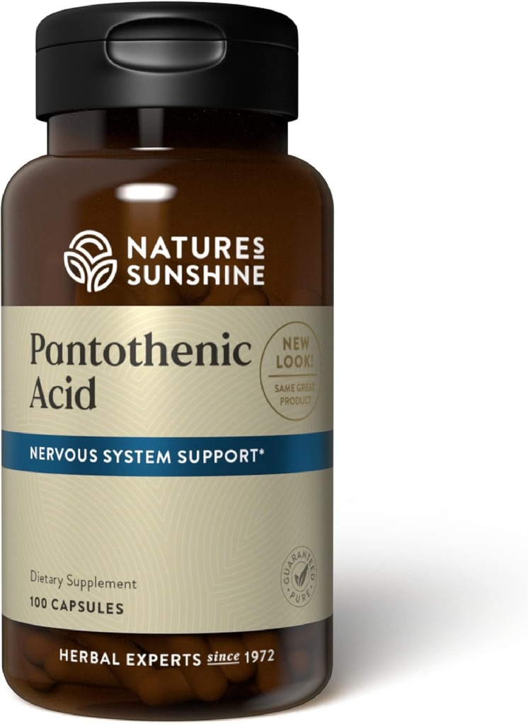 Sunshine Pantotenic Acid al naturii, 100 capsule 