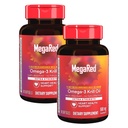 MegaRed Extra Putere 500mg Omega-3 Krill Suplimentul de ulei cu EPA / DHA, Nu Fishy Afterhastess Supports Heart Health, 80 Softgels Conte (2 ambalaj)