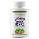 Paradise Herbs Earth's Blend Vitamina D3 + K2, Superfoods Base of Probiotics and Organic Alkalising Greens, Veggies & Berries, 90 Vegetarian Capsules
