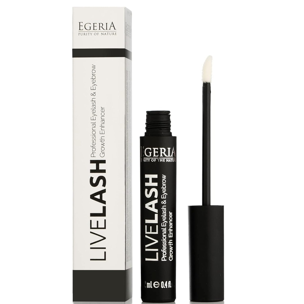Ser de creştere a genelor premium şi creştere a sprâncenelor de Egeria, Lash stimulează serul pentru mai mult timp, Fuller Thicker Lashes & Brows (1 PCS)
