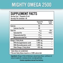 Mighty Omega 2500 Potent Omega 3 Supliment - 2500 MG EPA DHA Per Teapoon - doză mare Omega 3 Ulei de pește - South Pacific Anchovy Sursa - Trigliceride Omegas 3 supliment acid gras