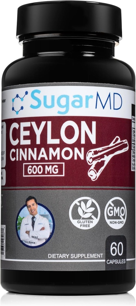 Capsule cu scorţişoară Ceylon - 60 de capsule cu zahărMD