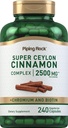 Piping Rock Super Ceylon Scorțișoară capsule 