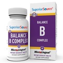 Echilibrul superior al sursei B Complex - Suplimentul de suport energetic cu acid folic & B Vitamine - Suporturi inima si sanatatea musculara - B Suplimentul de vitamine ajuta Imuna Sanatate - 60 Tablete de dizolvare instant