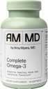 Amy Myers MD Omega-3 Softgels - Suplimentul de ulei de pește pentru suport cardiovascular și imunitar - non-GMO, non-Dairy & non-Soy - 60 Softgels (60 Servings)