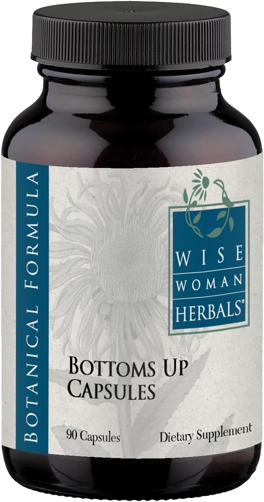Femeie înțeleaptă Herbals Bottoms Up Capsule, Herbal Venos sprijin pentru circulatie sanatoasa, Integritate Vein, și Umflare ocazională, non-GMO, Formula fără aditivi, 90 Veg Caps