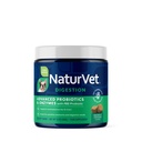 NaturVet Probiotice avansate & enzime, PB6 Dog Chews moale pentru a ajuta stomacuri sensibile și probleme digestive, Hickory Smoked Bacon aroma Suplimentul pentru animale de companie pentru câini peste 6 săptămâni, 120 Conte Jar