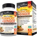 Curcumina turmerica si Suplimentul de ghimbir - 95% Curcuminoide standardizate cu extract de piper negru BioPerine pentru absorbtie Ultra mare - Supliment de suport comun natural - Gluten-free - 60 capsule