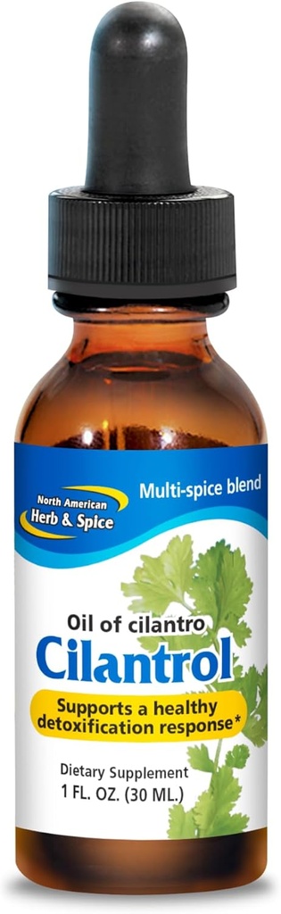 NORD AMERICAN HERB & SPICE Cilantrol - 1 fl. oz. - Suport digestiv - Extract de Cilantro - Non-GMO - 130 Servings