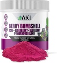 AKI Berry Bombshell - Acai, Elderberry & Blueberry Blend (5.3oz/150g) - aduce impreuna Berbecii Ideal pentru a crea un nutritional, aroma si convenabil Superfood - Vegan Friendly & Gluten gratuit
